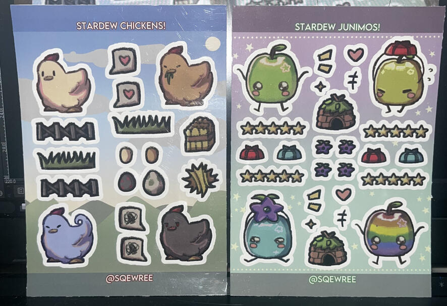 Stardew Sticker Sheets