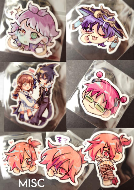 Miscellaneous stickers