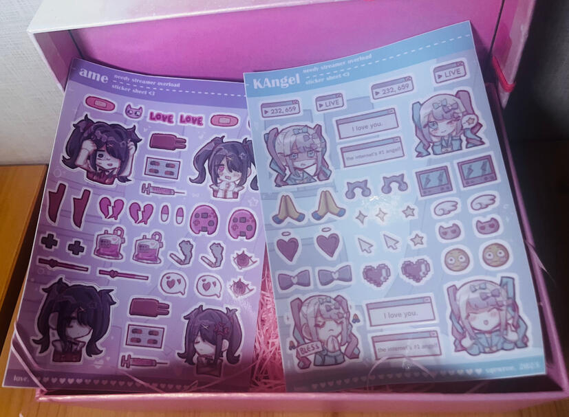 Needy Streamer Sticker Sheets